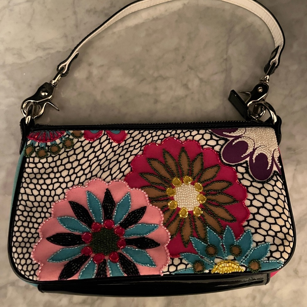 Isabella Fiore colorful beaded handbag